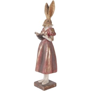 Clayre & Eef Kaninček zlatý s červenými...