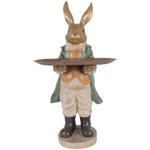 Clayre & Eef Dekorácia Zvieratko s Krabičkou...