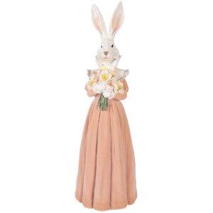 Clayre & Eef Dekoratívne Kaníčko Biela...