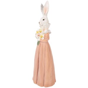 Clayre & Eef Dekoratívne Kaníčko Biela...