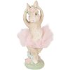 Clayre & Eef Dekoratívna figúrka Kaninchen béžové-ružová 10x9x27 cm