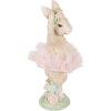 Clayre & Eef Dekoratívna figúrka Kaninchen béžové-ružová 10x9x27 cm