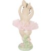 Clayre & Eef Dekoratívna figúrka Kaninchen béžové-ružová 10x9x27 cm