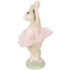 Clayre & Eef Dekoratívna figúrka Kaninchen béžové-ružová 10x9x27 cm