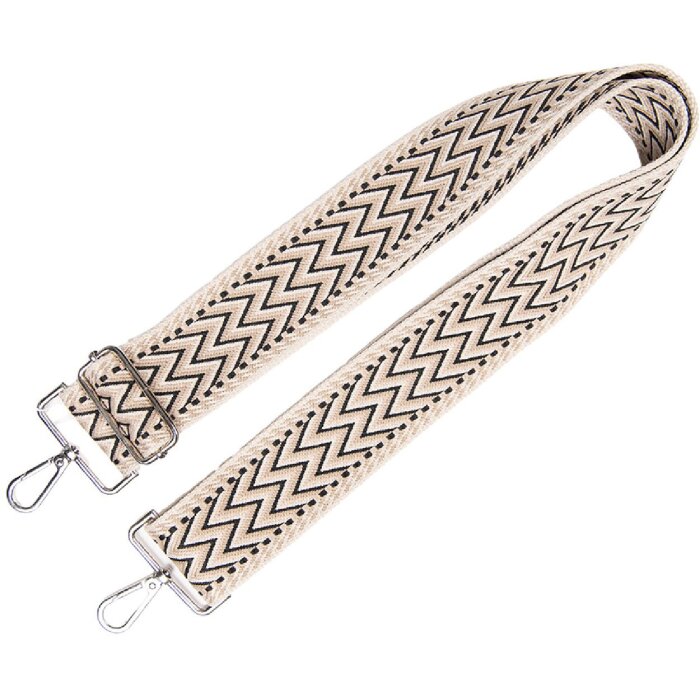 Juleeze JZBS0012 Taškovo pások 5x140 cm béžová/čierna