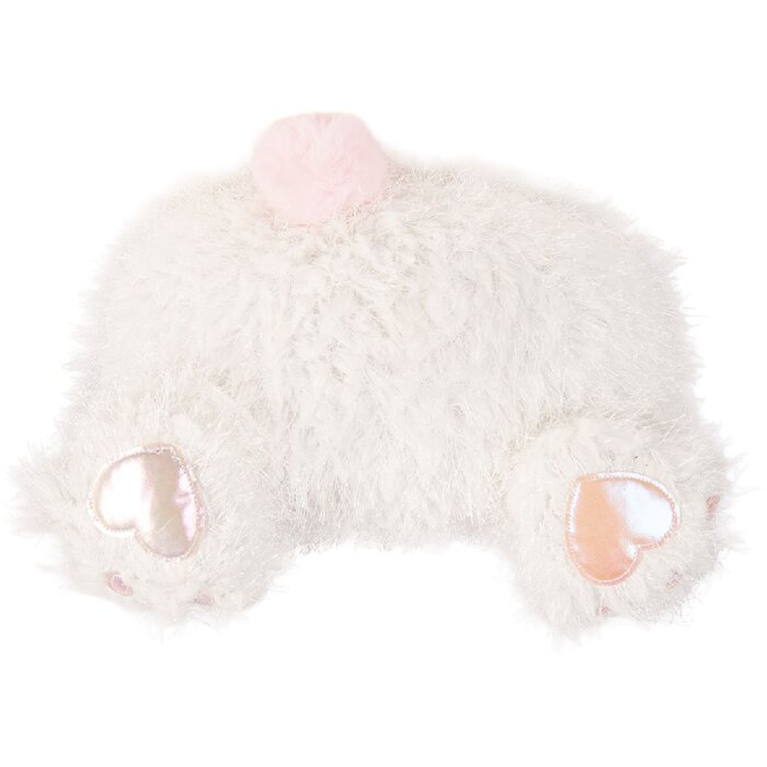 Clayre & Eef TW0634 Flauschový vankúš Kaninchen bielo-ružový 38x14x27 cm