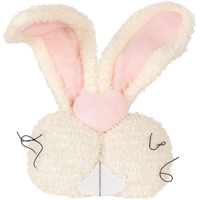 Clayre & Eef Dekový Vankúš Kaninček Béžový s Ružovými Detailmi 18x10x35 cm