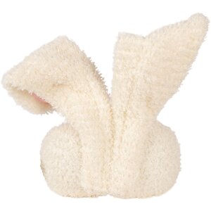 Clayre & Eef Dekový Vankúš Kaninček Béžový s Ružovými Detailmi 18x10x35 cm