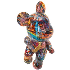 Mauro Ferretti figúrka Orsetto Psyco 10,5x12x23,5 cm polyresín multicolor zlatá