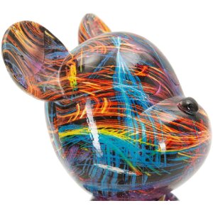 Mauro Ferretti figúrka Orsetto Psyco 10,5x12x23,5 cm polyresín multicolor zlatá