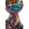 Mauro Ferretti figúrka Orsetto Psyco 10,5x12x23,5 cm polyresín multicolor zlatá