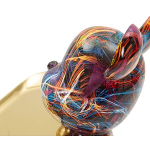 Mauro Ferretti Figúrka CANE PSYCO Multicolor 22.5cm s miskou