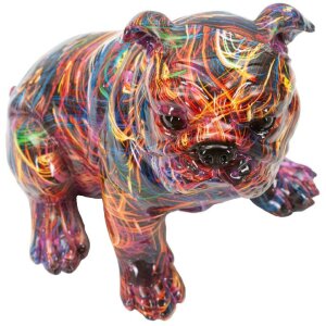 Mauro Ferretti Figúrka Buldog PSYCO 21,5x15,5x21 cm Polyresin Multicolour