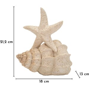 Mauro Ferretti figúrka STELLA MARINA SAND béžová 18x13x21,2 cm