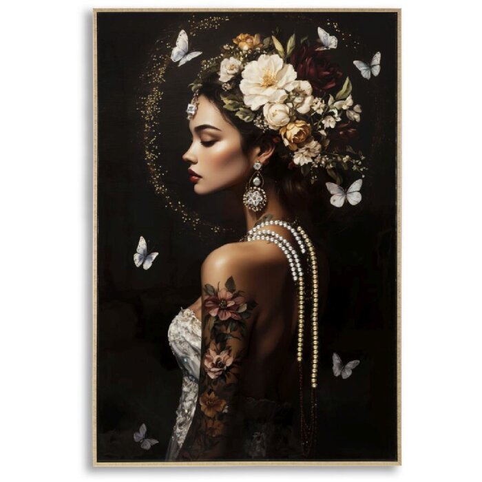 Mauro Ferretti Obraz na plátni PERSIAN s rámom 62x3,5x92 cm, borovicové drevo, plátno, viacfarebný