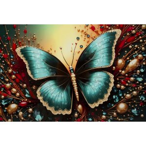 Mauro Ferretti Stenová dekorácia "Butterfly" – tlačená látka s rámovaním 70x100 cm
