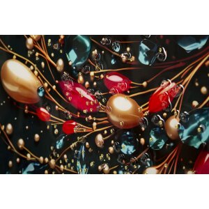 Mauro Ferretti Stenová dekorácia "Butterfly" – tlačená látka s rámovaním 70x100 cm