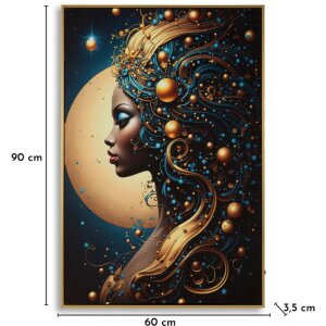 Mauro Ferretti Stenový obraz "Minerva" s LED – dekoratívna plátna 60x90 cm