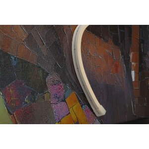 Mauro Ferretti Stena obraz "Afro" s LED – 60x90 cm, 3D akryl, viacfarebný