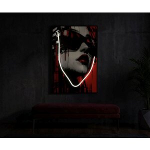 Mauro Ferretti stenaobraz „Psyco“ s LED – plátnový 3D obraz 60x90 cm
