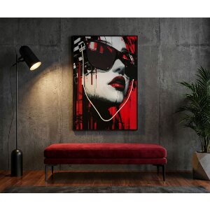 Mauro Ferretti stenaobraz „Psyco“ s LED – plátnový 3D obraz 60x90 cm