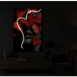 Mauro Ferretti LED obraz na płótno „Biele kvety“ 60x90 cm – 3D akryl