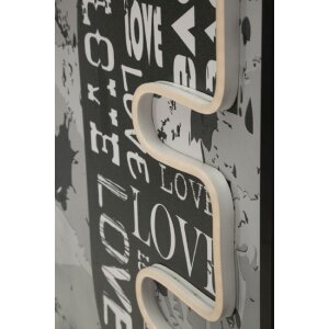 Mauro Ferretti LED obraz "Love" 60x90 cm – 3D akrylová aplikácia