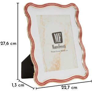Mauro Ferretti Fotorámik „Elizabeth“ 20x25 cm, červeno-zlatý, zink a sklo