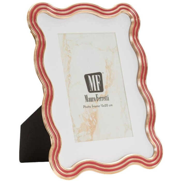 Mauro Ferretti Fotorámik „Elizabeth“ 15x20 cm, červený s zlatými detailmi
