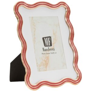 Mauro Ferretti Fotorámik „Elizabeth“ 15x20 cm, červený s zlatými detailmi