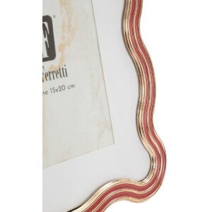 Mauro Ferretti Fotorámik „Elizabeth“ 15x20 cm, červený s zlatými detailmi