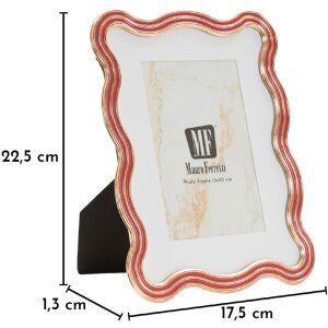 Mauro Ferretti Fotorámik „Elizabeth“ 15x20 cm, červený s zlatými detailmi