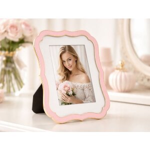 Mauro Ferretti Fotorámik "Margot" 15x20 cm, ružový s zlatým zdobením