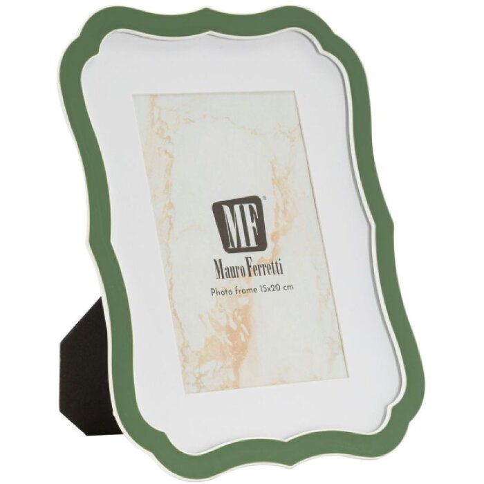 Mauro Ferretti Fotorámik "Margot" 15x20 cm, zelený s zlatými akcentmi, zink a sklo