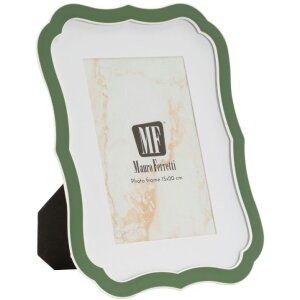 Mauro Ferretti Fotorámik "Margot" 15x20 cm, zelený s zlatými akcentmi, zink a sklo