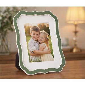 Mauro Ferretti Fotorámik "Margot" 15x20 cm, zelený s zlatými akcentmi, zink a sklo