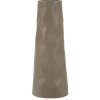 Mauro Ferretti Váza „Norimberga“ 16x20x50 cm, kremová, kov, textúrovaný povrch, industriálny štýl