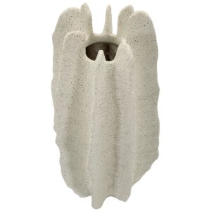 Mauro Ferretti Váza "Ester" Ø23x50 cm, skulptúrna polyresinová váza s prirodzenou textúrou