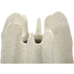 Mauro Ferretti Váza "Ester" Ø23x50 cm, skulptúrna polyresinová váza s prirodzenou textúrou