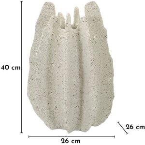 Mauro Ferretti Váza Ester 26x40 cm prírodná/krémová