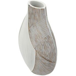 Mauro Ferretti Váza „Ho Chi Minh“ biela káľkovaná 29,5x13,5x50 cm