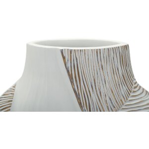 Mauro Ferretti Váza „Ho Chi Minh“ 27x11,5x31 cm, biela, polyresin, moderný dizajn