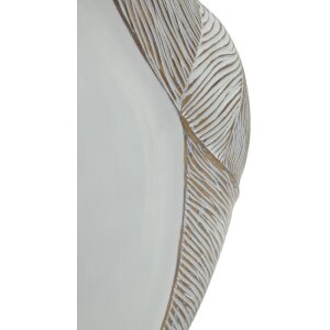 Mauro Ferretti Váza „Ho Chi Minh“ 27x11,5x31 cm, biela, polyresin, moderný dizajn