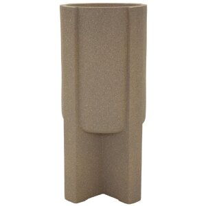 Mauro Ferretti Váza na kvetiny "Moai" hnedá, Ø39x80,5 cm, polyresin, vonkajšie