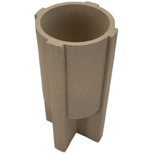 Mauro Ferretti Váza na kvetiny "Moai" hnedá, Ø39x80,5 cm, polyresin, vonkajšie