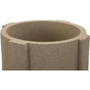 Mauro Ferretti Váza na kvetiny "Moai" hnedá, Ø39x80,5 cm, polyresin, vonkajšie