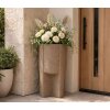 Mauro Ferretti Váza na kvetiny "Moai" hnedá, Ø39x80,5 cm, polyresin, vonkajšie