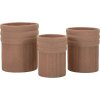 Mauro Ferretti Cachepot Set COLOMBIA 3er Pflanzgefäße Rot