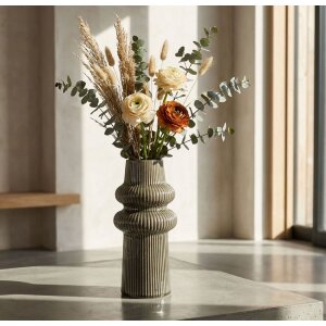 Mauro Ferretti Váza HARMONY Keramická Zelená 13x25cm