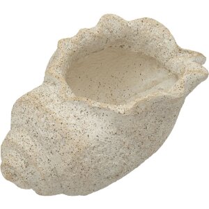 Mauro Ferretti Váza SHELL SAND Béžová 35x23x18cm – MGO, morská šťavuľa, piesková textúra